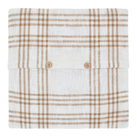 Thumbnail for Wheat Plaid Fabric Pillow Cover 18x18 VHC Brands - The Fox Decor