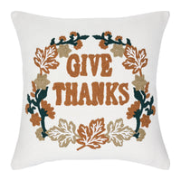 Thumbnail for Wheat Plaid Give Thanks Pillow 18x18 VHC Brands - The Fox Decor