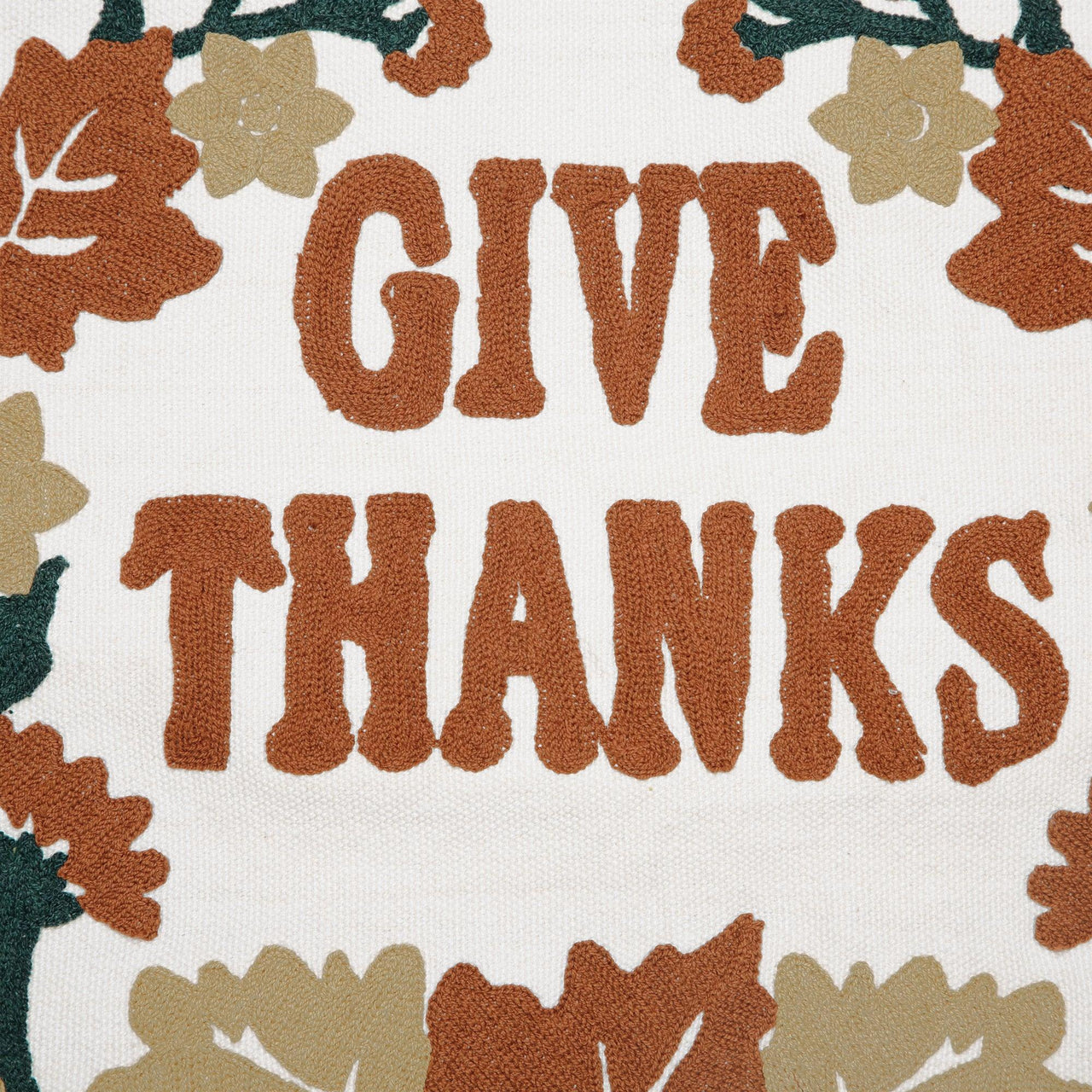 Wheat Plaid Give Thanks Pillow Cover 18x18 VHC Brands - The Fox Decor