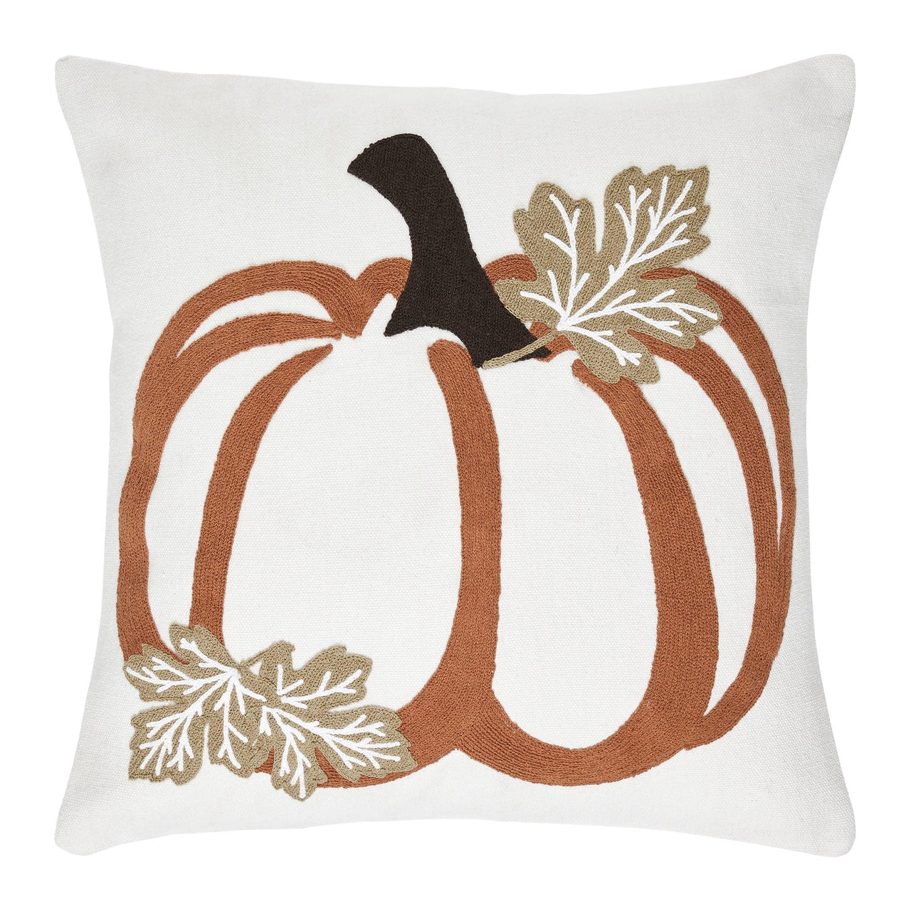 Wheat Plaid Pumpkin Pillow 18x18 VHC Brands - The Fox Decor