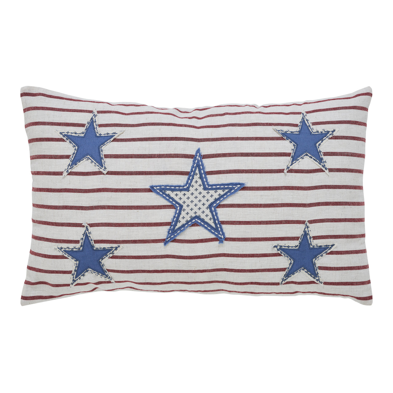Celebration Star Applique Pillow 14x22 VHC Brands