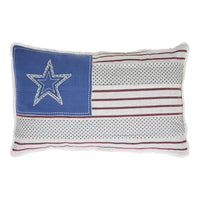 Thumbnail for Celebration Patchwork Flag Pillow 14x22 VHC Brands