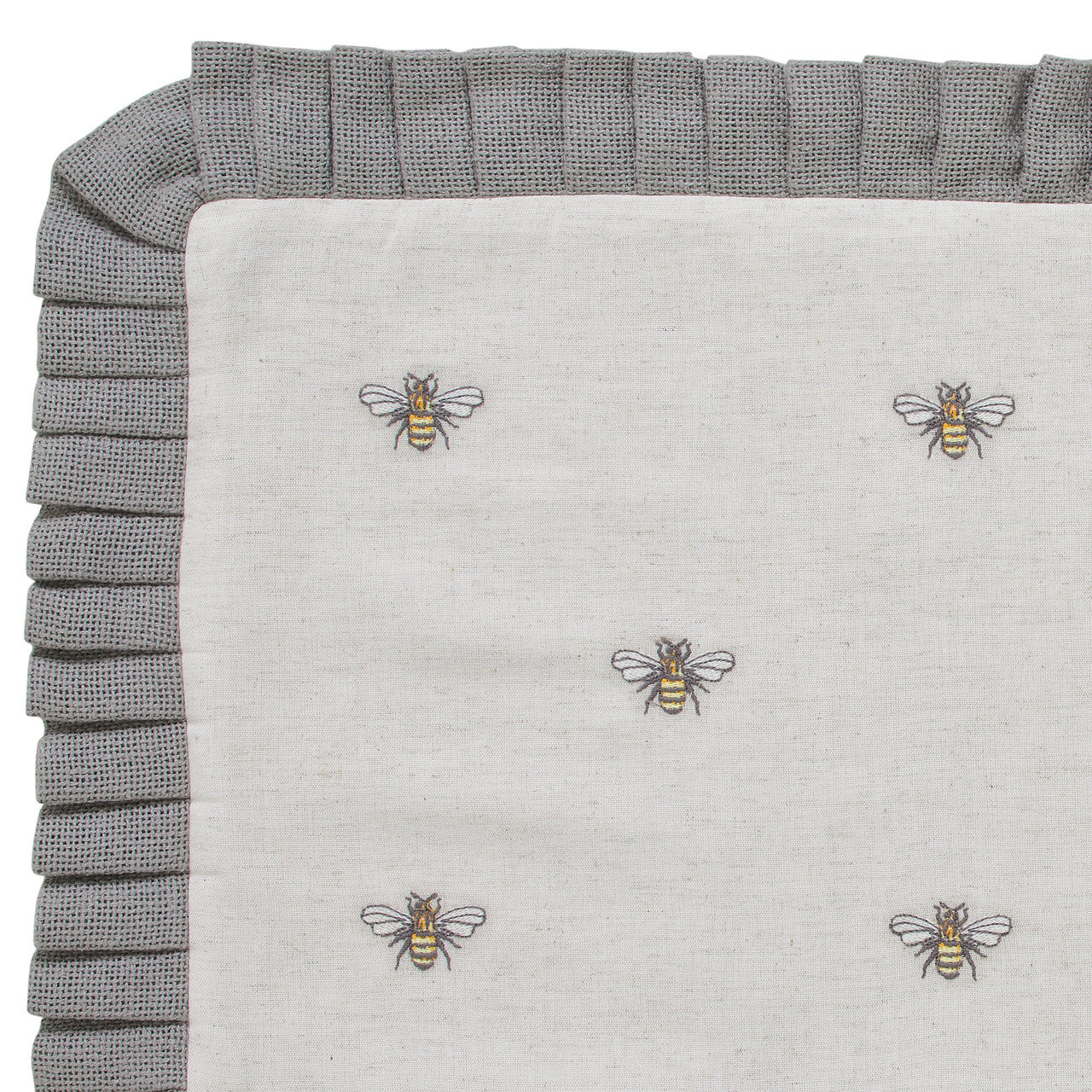 Embroidered Bee Pillow 14x22 VHC Brands