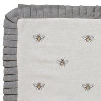Thumbnail for Embroidered Bee Pillow 14x22 VHC Brands