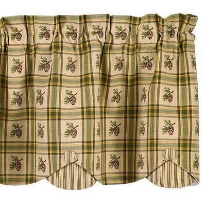 Pine Lodge Valance - Lined Layered Park Designs - The Fox Decor
