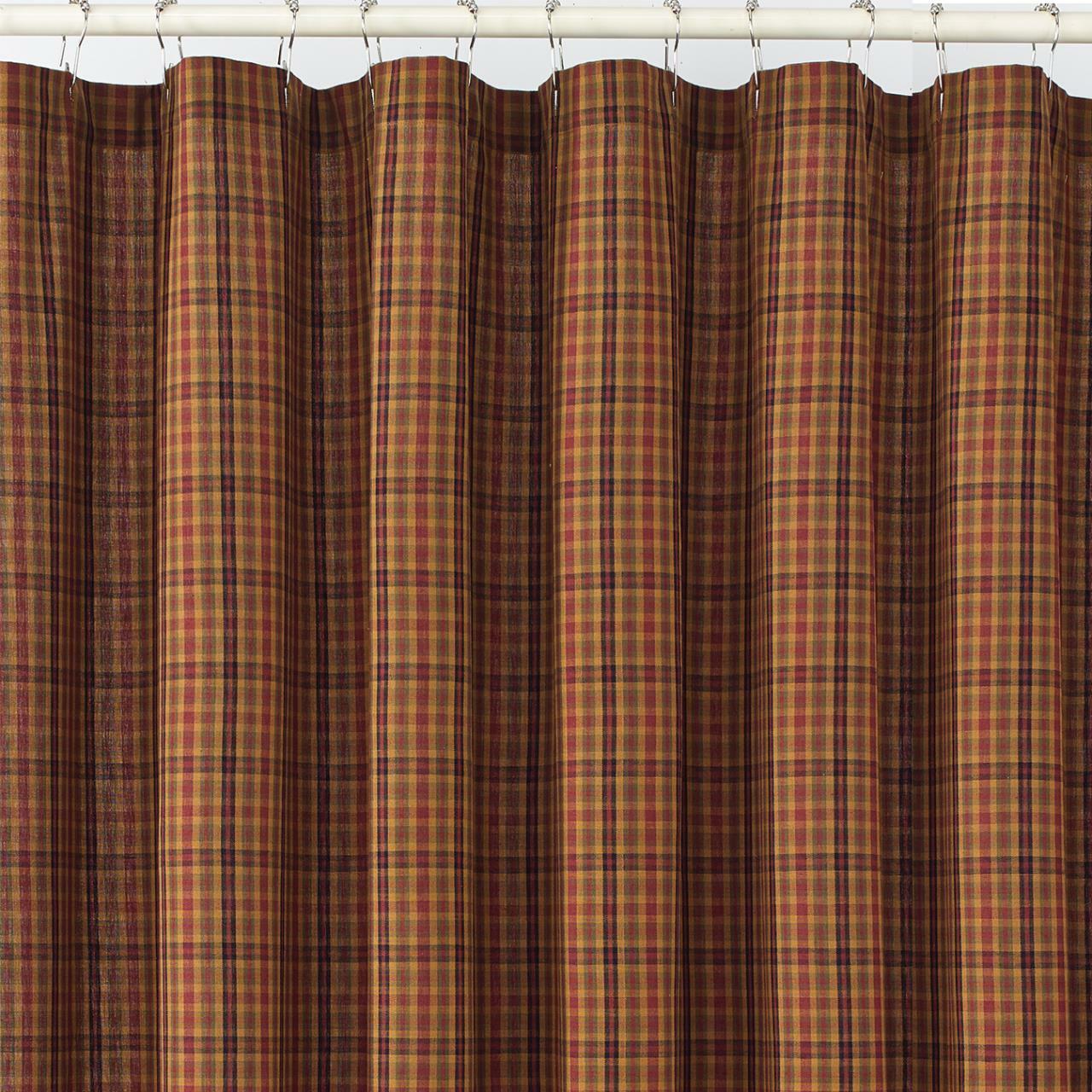 Primitive Spice Shower Curtain 72" X 72" Park Designs - The Fox Decor