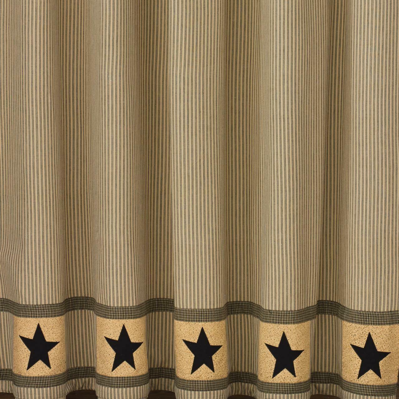 Primitive Star Shower Curtain - 72" x 72" Park Designs - The Fox Decor