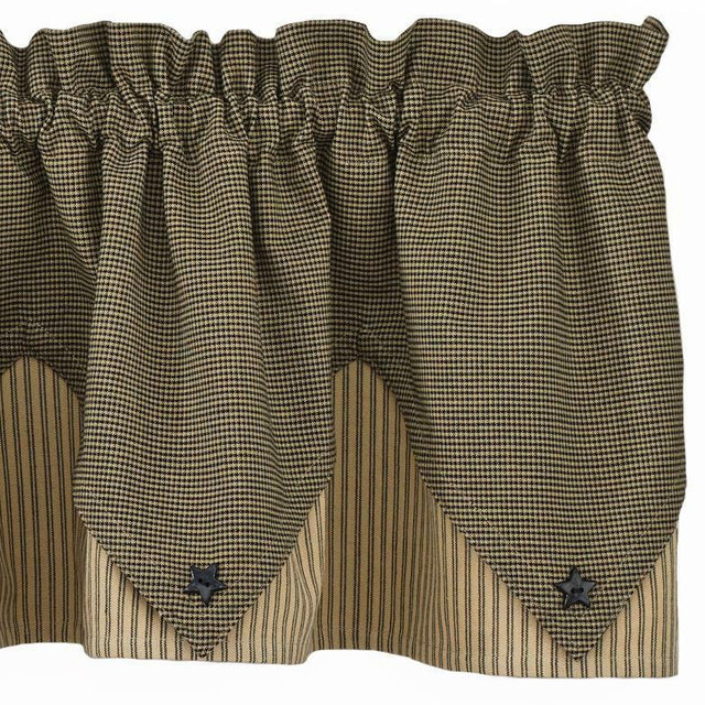 Primitive Star Valance - Point Park Designs - The Fox Decor