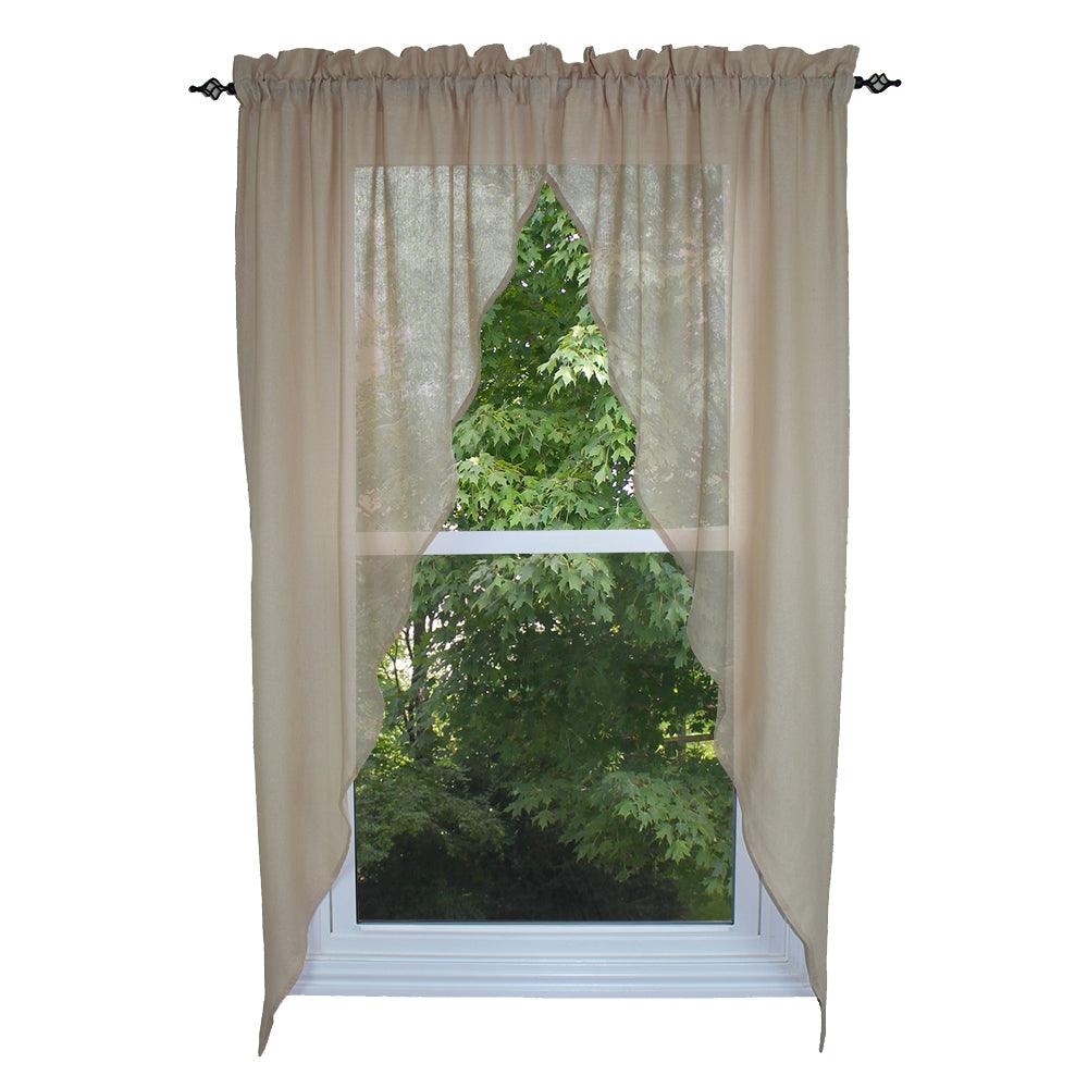 Heirloom Romantic Swag Oat Unlined RS010023 - The Fox Decor