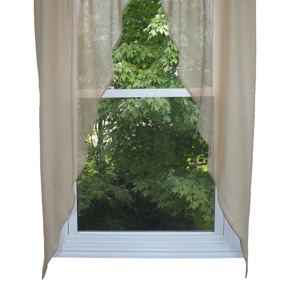 Heirloom Romantic Swag Oat Unlined RS010023 - The Fox Decor