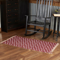 Thumbnail for Multi Star Red Cotton Rug Rect 27x48 VHC Brands - The Fox Decor