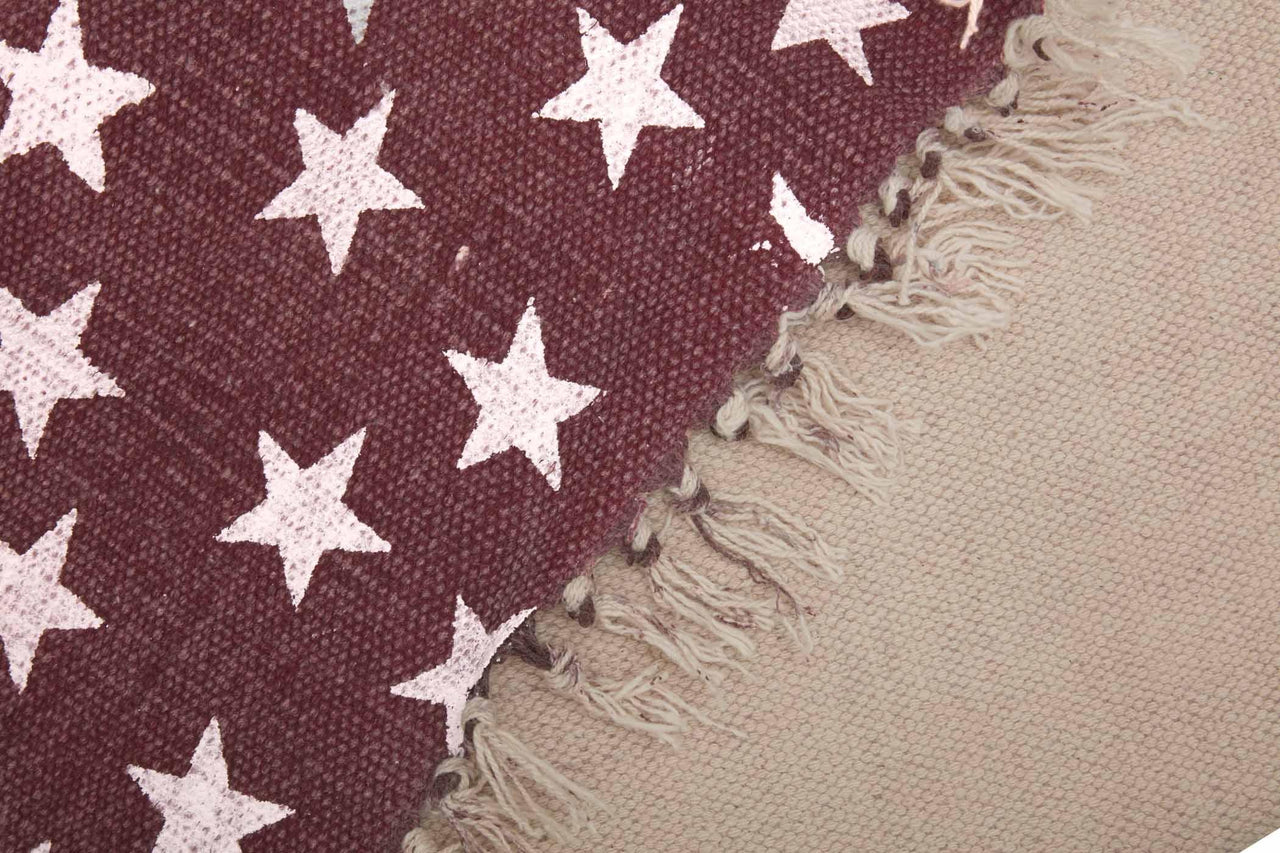 Multi Star Red Cotton Rug Rect 27x48 VHC Brands - The Fox Decor
