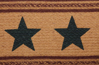 Thumbnail for Potomac Jute Stair Tread Stencil Stars Oval Latex 8.5x27 VHC Brands