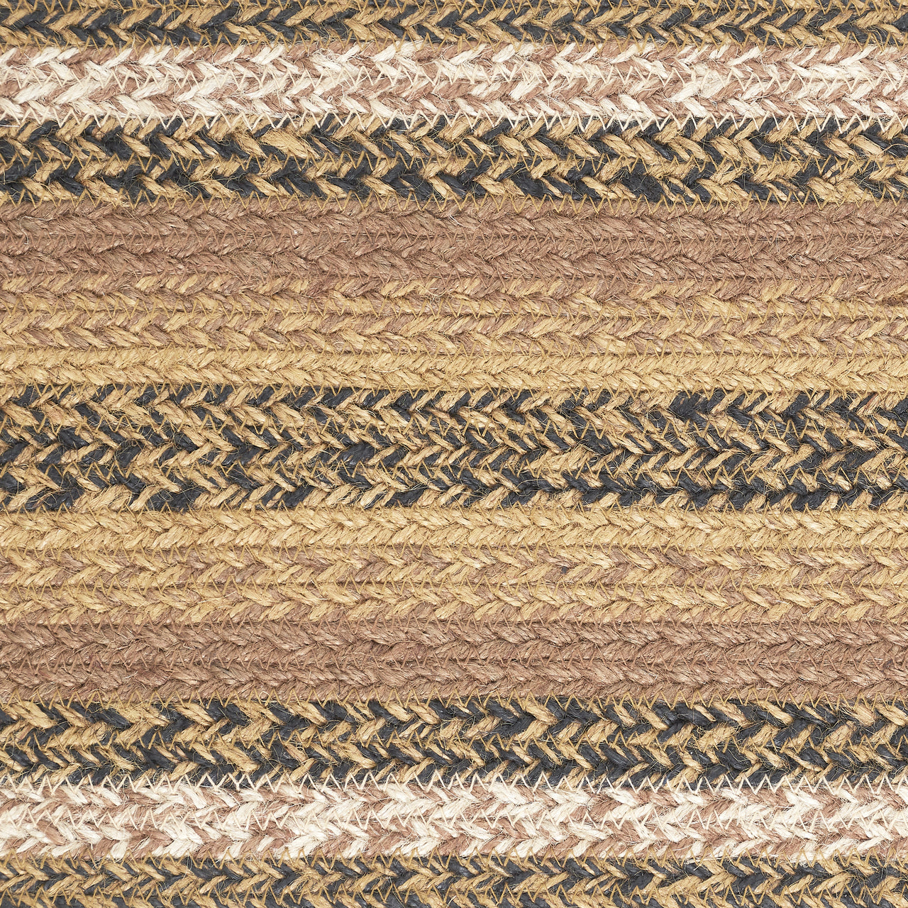 Kettle Grove Jute Braided Stair Tread Rect Latex 8.5"x27" VHC Brands