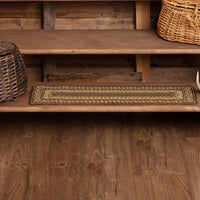 Thumbnail for Tea Cabin Jute Stair Tread Rect Latex 8.5x27 VHC Brands - The Fox Decor