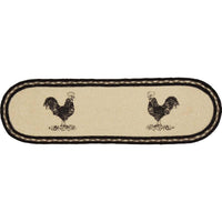 Thumbnail for Sawyer Mill Charcoal Poultry Jute Stair Tread Oval Latex 8.5x27 VHC Brands - The Fox Decor