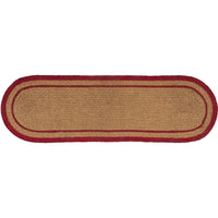 Thumbnail for Liberty Stars Flag Jute Stair Tread Oval Latex 8.5x27 VHC Brands - The Fox Decor