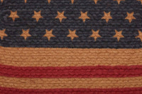 Thumbnail for Liberty Stars Flag Jute Stair Tread Oval Latex 8.5x27 VHC Brands - The Fox Decor