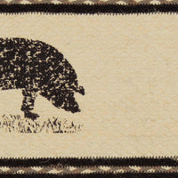 Thumbnail for Sawyer Mill Charcoal Pig Jute Stair Tread Oval Latex 8.5x27 VHC Brands - The Fox Decor