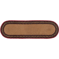 Thumbnail for Cumberland Stenciled Moose Jute Stair Tread Oval Latex 8.5x27 VHC Brands - The Fox Decor
