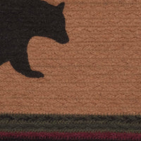 Thumbnail for Wyatt Stenciled Bear Jute Stair Tread Oval Latex 8.5x27 VHC Brands - The Fox Decor