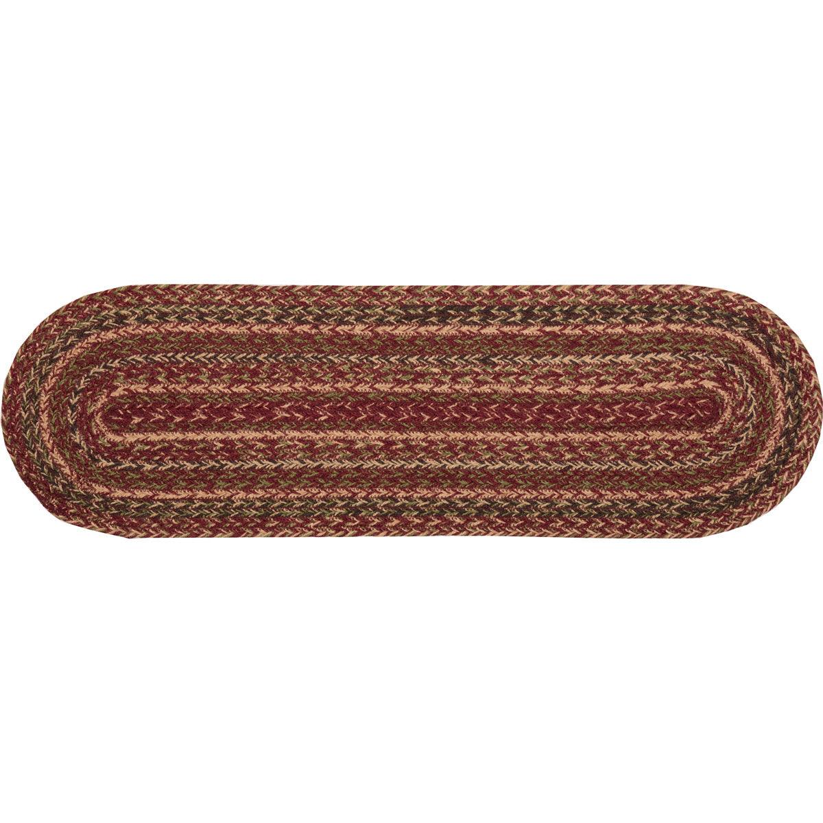 Cider Mill Jute Stair Tread Oval Latex 8.5x27 VHC Brands - The Fox Decor