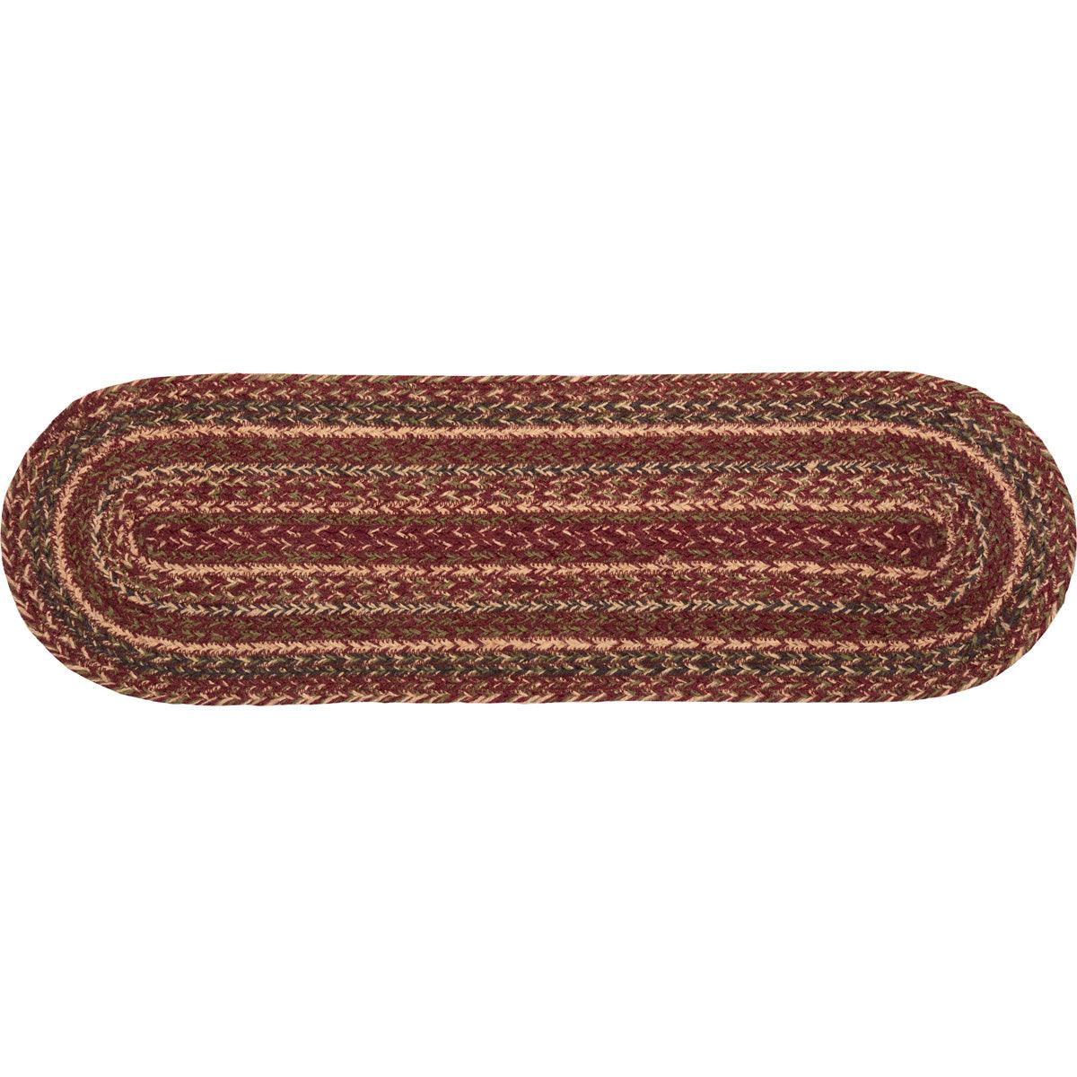 Cider Mill Jute Stair Tread Oval Latex 8.5x27 VHC Brands - The Fox Decor