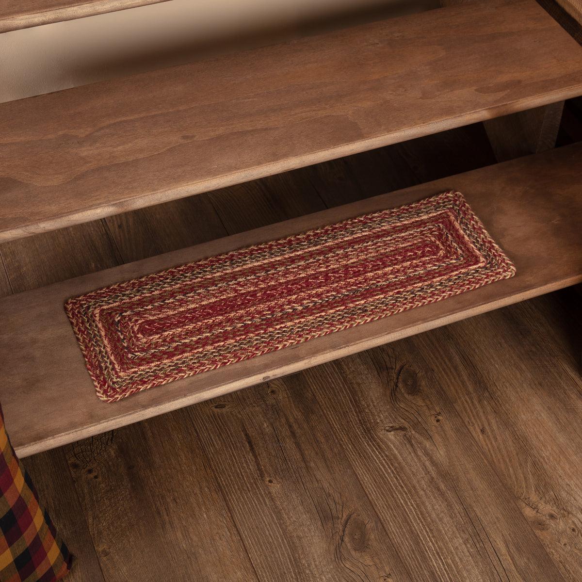 Cider Mill Jute Stair Tread Rect Latex 8.5x27 VHC Brands - The Fox Decor