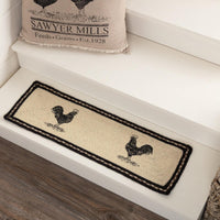 Thumbnail for Sawyer Mill Charcoal Poultry Jute Stair Tread Rect Latex 8.5x27 VHC Brands - The Fox Decor