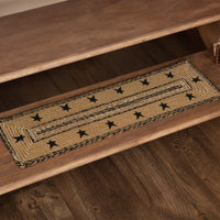 Thumbnail for Kettle Grove Jute Stair Tread Stencil Stars Border Rect Latex 8.5x27 VHC Brands - The Fox Decor