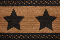Thumbnail for Farmhouse Jute Stair Tread Stencil Stars Oval Latex 8.5x27 VHC Brands - The Fox Decor