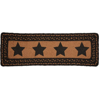 Thumbnail for Farmhouse Jute Stair Tread Stencil Stars Rect Latex 8.5x27 VHC Brands
