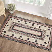 Thumbnail for Colonial Star Jute Braided Rug Rect with Rug Pad 27