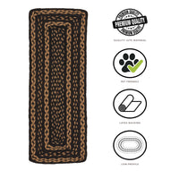 Thumbnail for Great Falls Blue Jute Stair Tread Oval Latex 8.5x27 VHC Brands - The Fox Decor