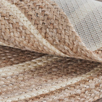 Thumbnail for Natural & Creme Jute Round Braided Rugs with Rug Pads VHC Brands - The Fox Decor
