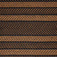 Thumbnail for Black & Tan Jute Braided Rug Rect. with Rug Pad 3'x5' VHC Brands