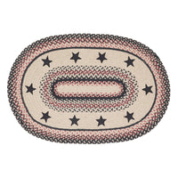 Thumbnail for Colonial Star Jute Braided Rug Oval with Rug Pad 2'x3' VHC Brands - The Fox Decor