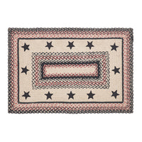Thumbnail for Colonial Star Jute Braided Rug Rect. with Rug Pad 2'x3' VHC Brands