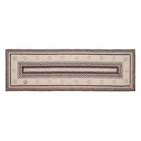 Thumbnail for Colonial Star Jute Braided Rug/Runner Rect. with Rug Pad 2'x6.5' VHC Brands