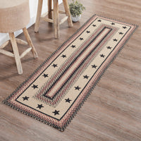 Thumbnail for Colonial Star Jute Braided Rug/Runner Rect. with Rug Pad 2'x6.5' VHC Brands - The Fox Decor