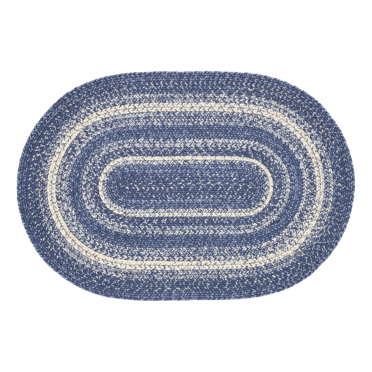 Great Falls Jute Braided Rug Oval with Rug Pad 2'x3' VHC Brands