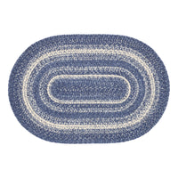 Thumbnail for Great Falls Jute Braided Rug Oval with Rug Pad 2'x3' VHC Brands