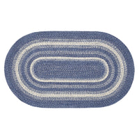 Great Falls Jute Braided Rug Oval with Rug Pad 3'x5' VHC Brands - The Fox Decor