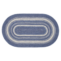 Thumbnail for Great Falls Jute Braided Rug Oval with Rug Pad 3'x5' VHC Brands