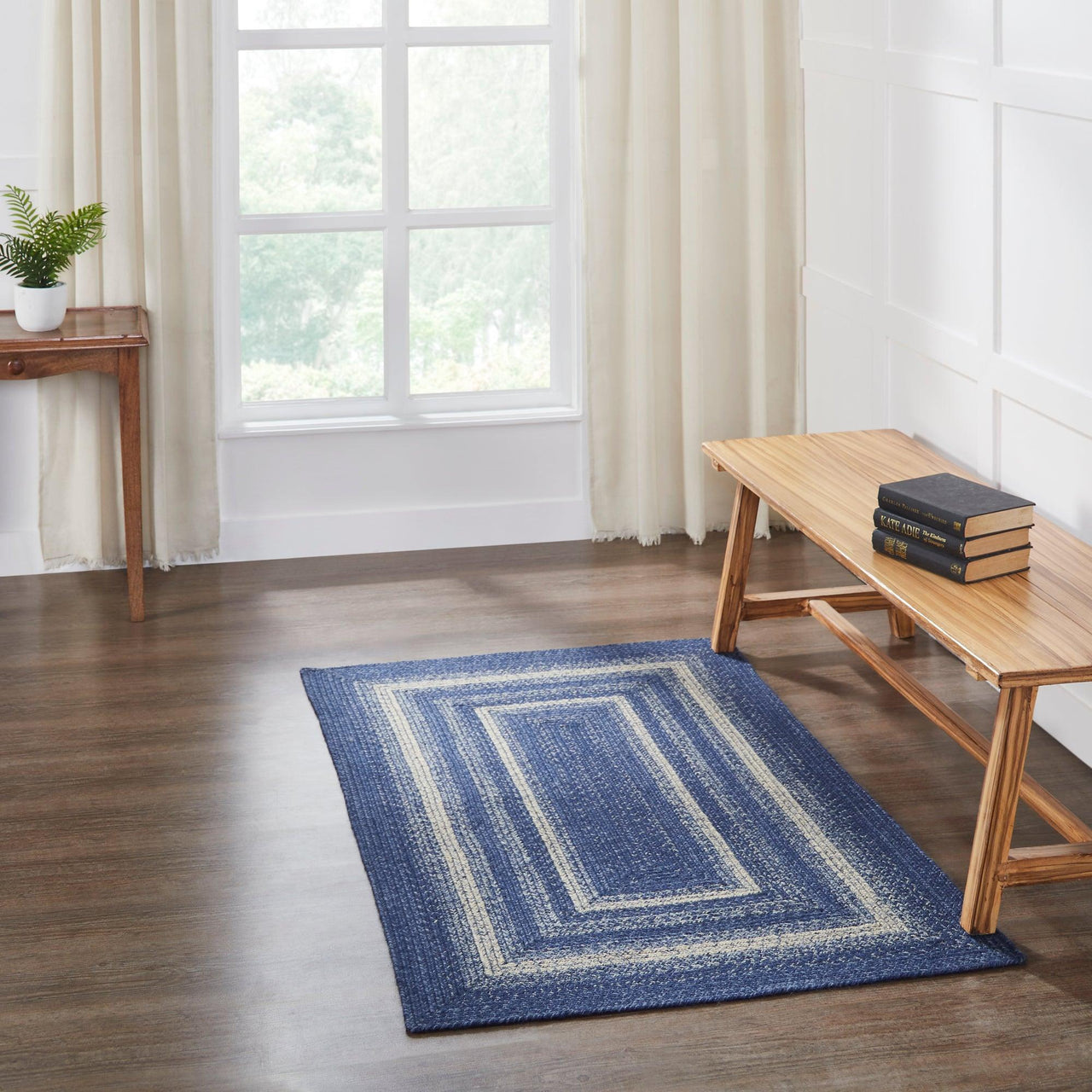 Great Falls Jute Braided Rug Rect. with Rug Pad 3'x5' VHC Brands - The Fox Decor