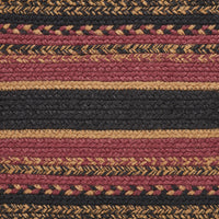 Thumbnail for Heritage Farms Jute Braided Rug Oval with Rug Pad 24
