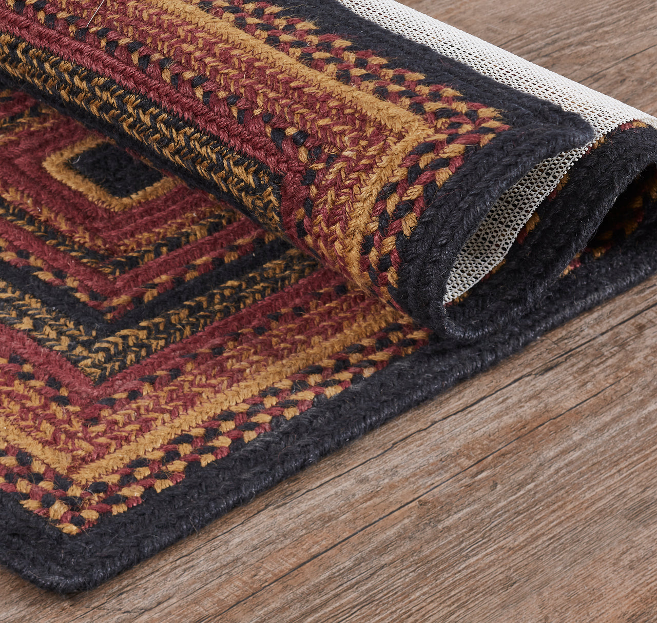 Heritage Farms Jute Braided Rug Rect. with Rug Pad 2'x3' VHC Brands