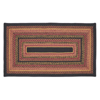 Thumbnail for Heritage Farms Jute Braided Rug Rect. with Rug Pad 27