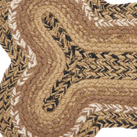 Thumbnail for Kettle Grove Indoor/Outdoor Small Bone Braided Rug 11.5
