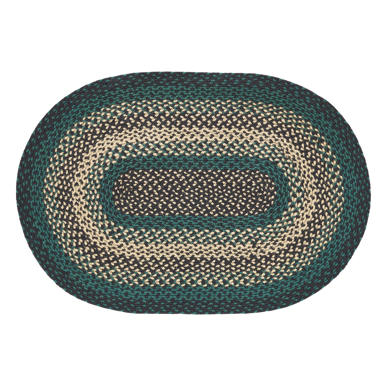 Pine Grove Jute Braided Rug Oval with Rug Pad 2'x3' VHC Brands - The Fox Decor